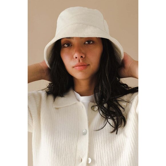 Lack of Color Wave Bucket Hat in Beige Terry - Picture 2 of 4